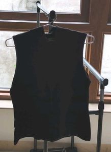 Polo Neck Black Top