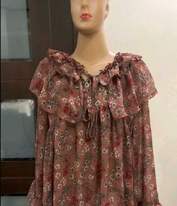 Floral Print Off-Shoulder Top