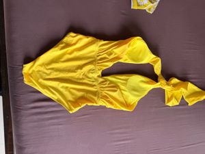 Neon Swimsuit With Sarong