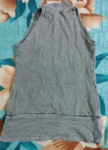 Gray Graphic Tank Top