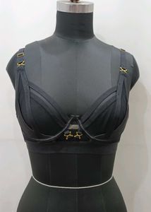 Black Mesh Bra