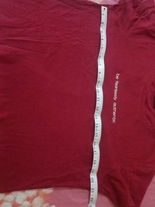 T-shirt Maroon For Ladies