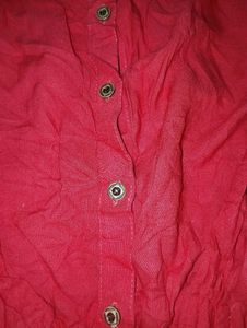 Red Strechable Shirt For Women and Girls