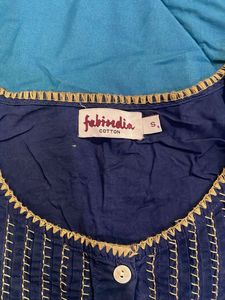 Elegant Navy Blue Kurti