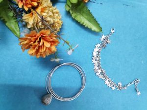 Pack of 2- Star Charm And Teardrop Bracelets