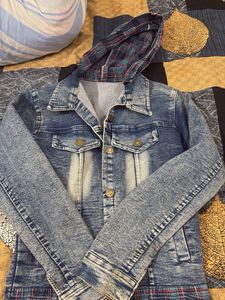 Denim Jacket with Hood