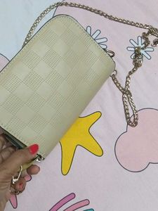 Beige Sling Bag