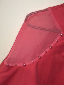 Stunning Carrot Color To With Beaded Shoulders