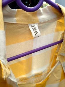 Yellow Checkered Top &amp; Shirt Set✨