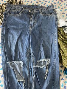 Ripped Blue Jeans