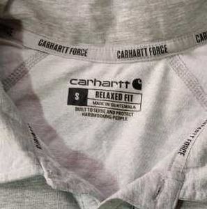 Carhartt Gray Polo Shirt - Size S