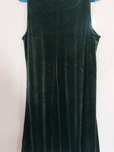 Green Velvet Dress