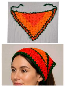Crochet bandana (headscarf)