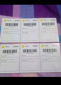 Non Sticky Shipping Label