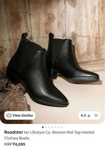 Roadster Black Chelsea Boots