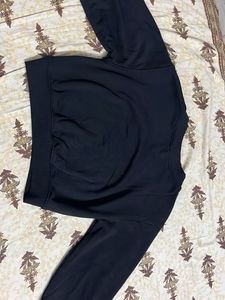 Black V-Neck Sweatshirt