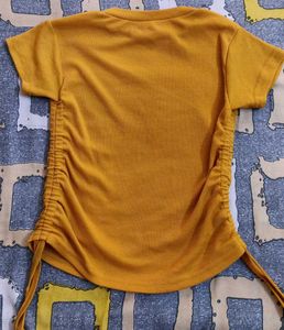 Cute Yellow Casual Tee