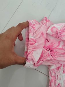 Floral Smocked Crop Top