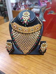 Bridal Kundan Jewelry Set Rajwadi