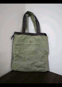 Vintage Y2k Canvas Bag With Many Pockets