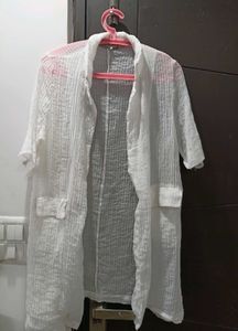 Korean Oversized White Shrug