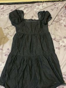 Denim Puff Sleeve Dress