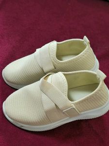 Beige Slip-On Sneakers