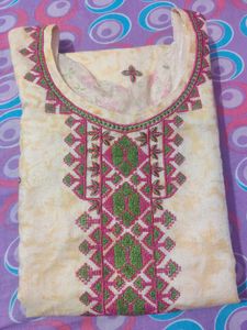 Embroidered Kurti Top