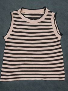 Striped Knit Tank Top 32-36 size