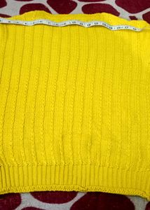 Bright Yellow Knit Sweater