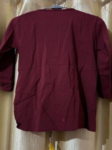 boho burgundy top