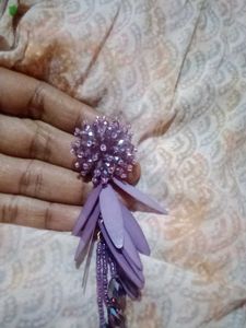 Purple Statement Earrings