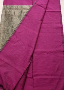 Soft Khadi Saree Pink