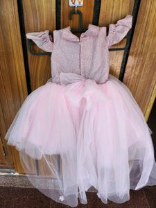 Designer Glitter Frock For 2-3 Yr Olds