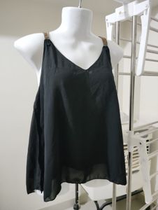 Stylish Black Sleeveless Top