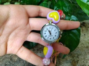 Beaded Heart Watch