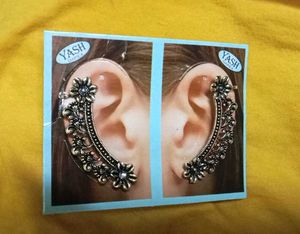 Boho Floral Ear Cuff Set