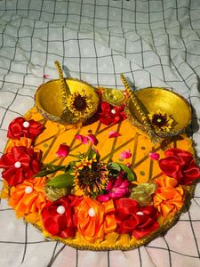 Haldi Platter FOR WEDDING