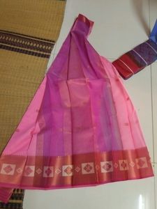 Pink Silk Cotton Saree....