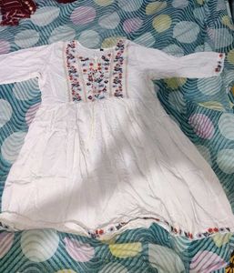 White Embroidered Dress