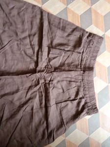 Brown Best Digins Embroidery Palazzo
