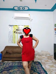 Chic Red Sleeveless Dress