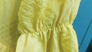 Yellow Pleated Dress