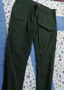Green Casual Pants
