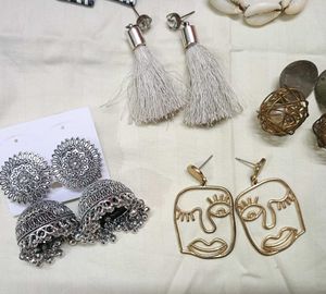Stylish Earrings &amp; Oxidised Jhumka