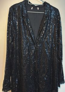 Sparkling Sequin Party Blazer