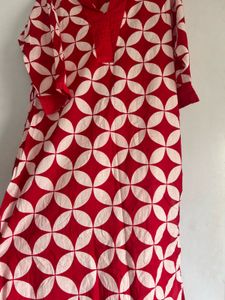 Red Kurta Set