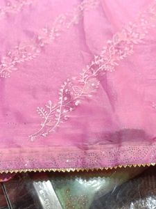 Pink Floral Saree