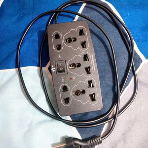 YTI 5 in 1 Black 6 AMP Power Strip 240 V