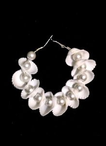 Shell &amp; Pearl Statement Earrings